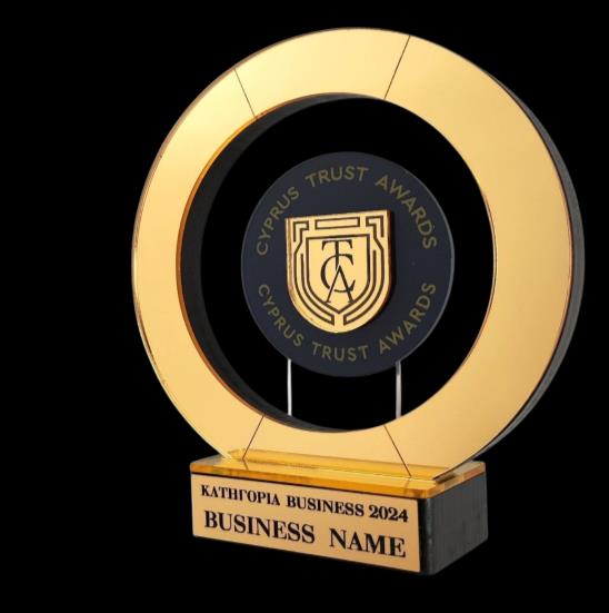 Cyprus Trust Award GOLDEN PREMIUM trophy
